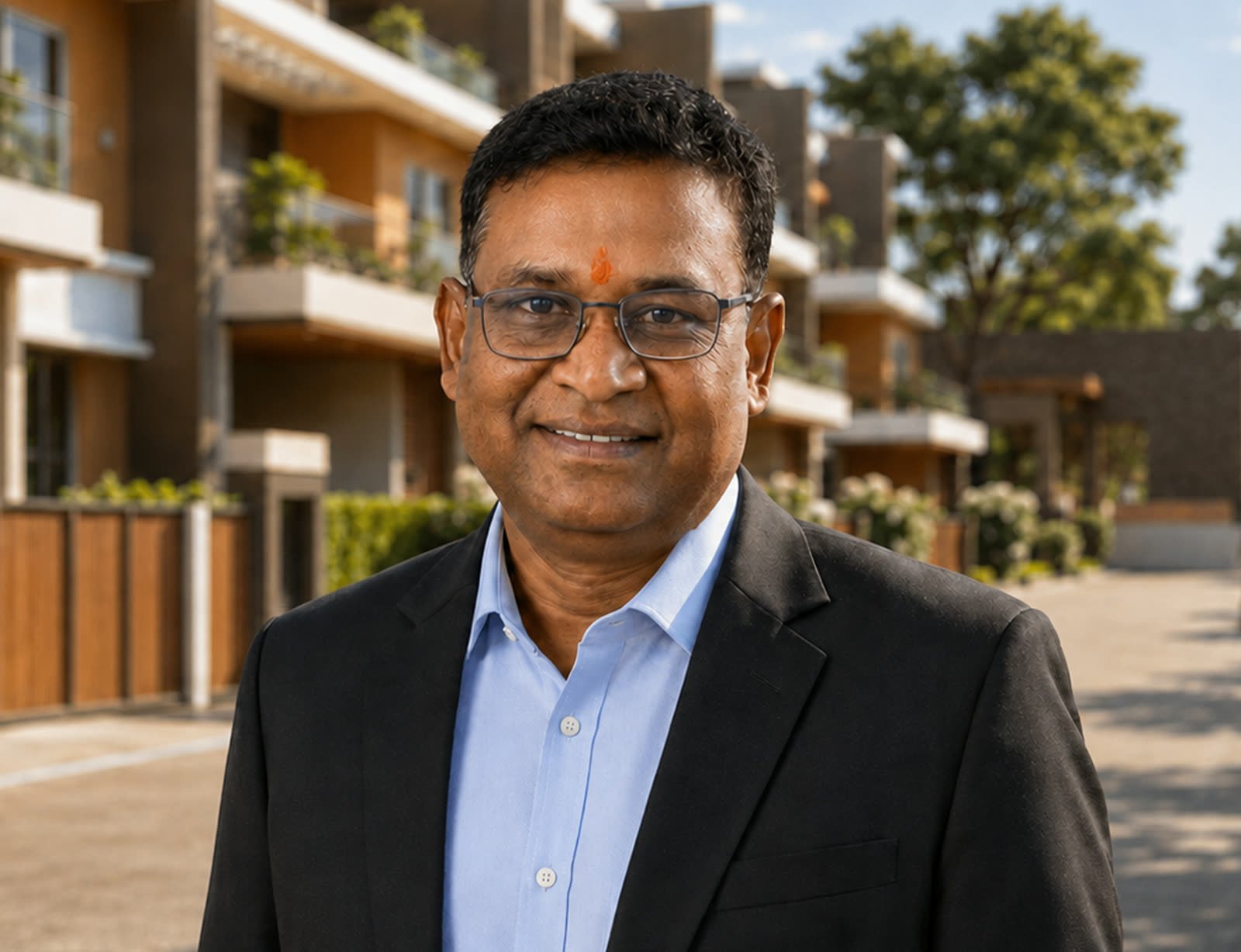 M. Ramesh Rao, builder and promoter, photographed at Woods Estate